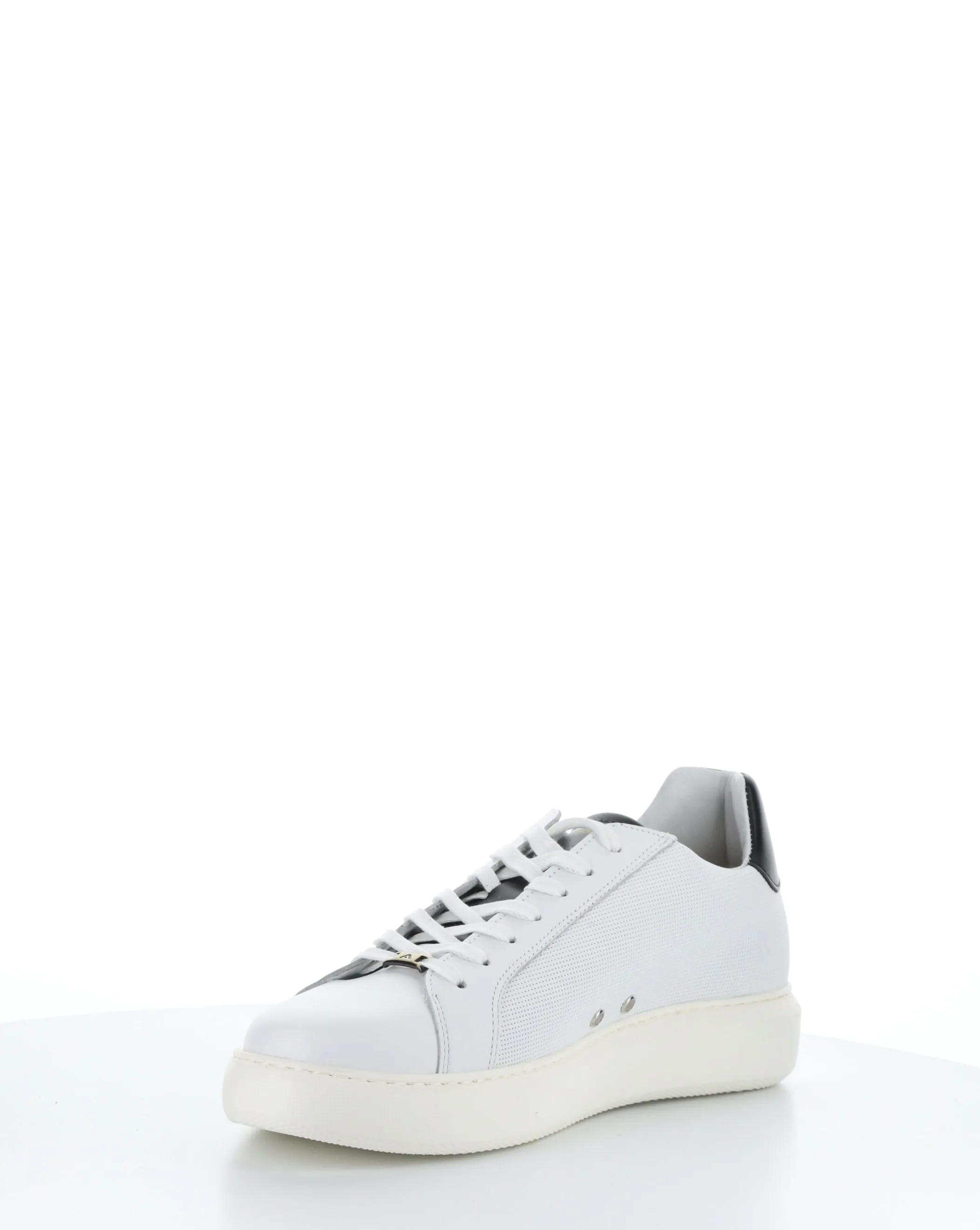 10634A WHITE/BLACK Lace-up Shoes