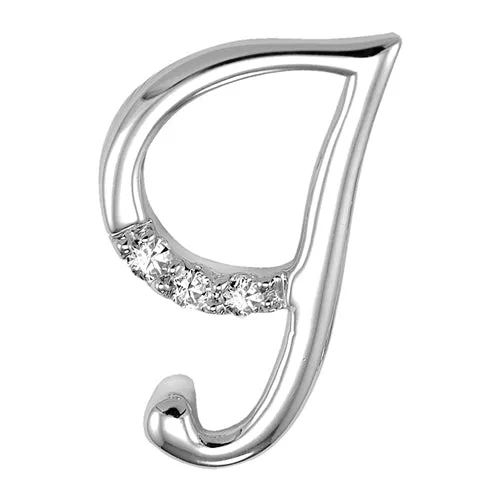 10k Gold Diamond Initial Necklace