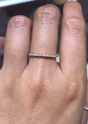 14K Gold Diamond Band