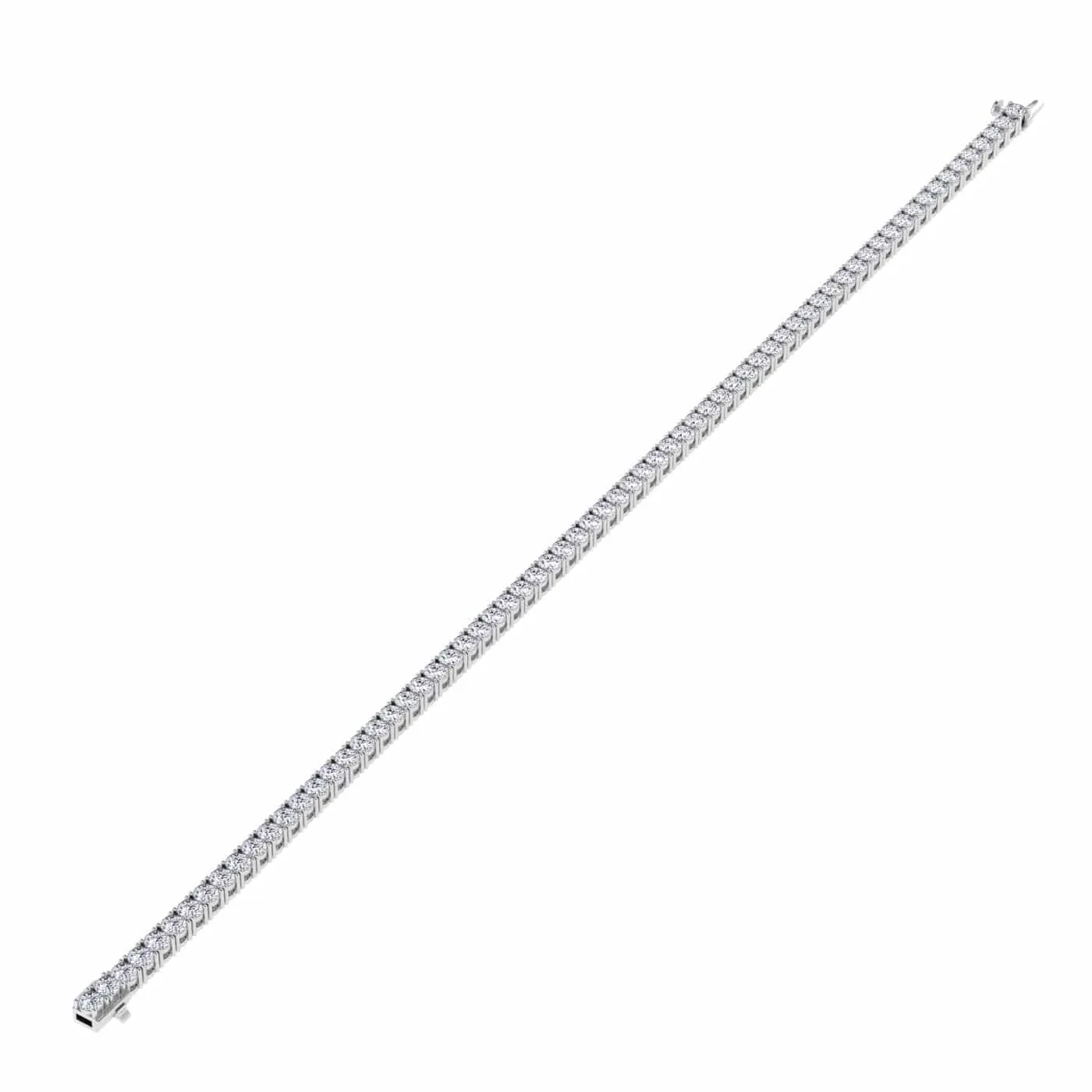 14K or 18K Gold Diamond Medium Tennis Bracelet 3 ct 4-prong setting, Lab Grown