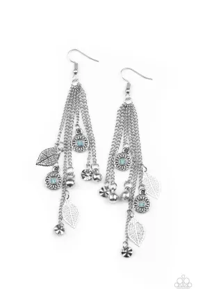 A Natural Charmer Blue Charm Earrings - Paparazzi Accessories