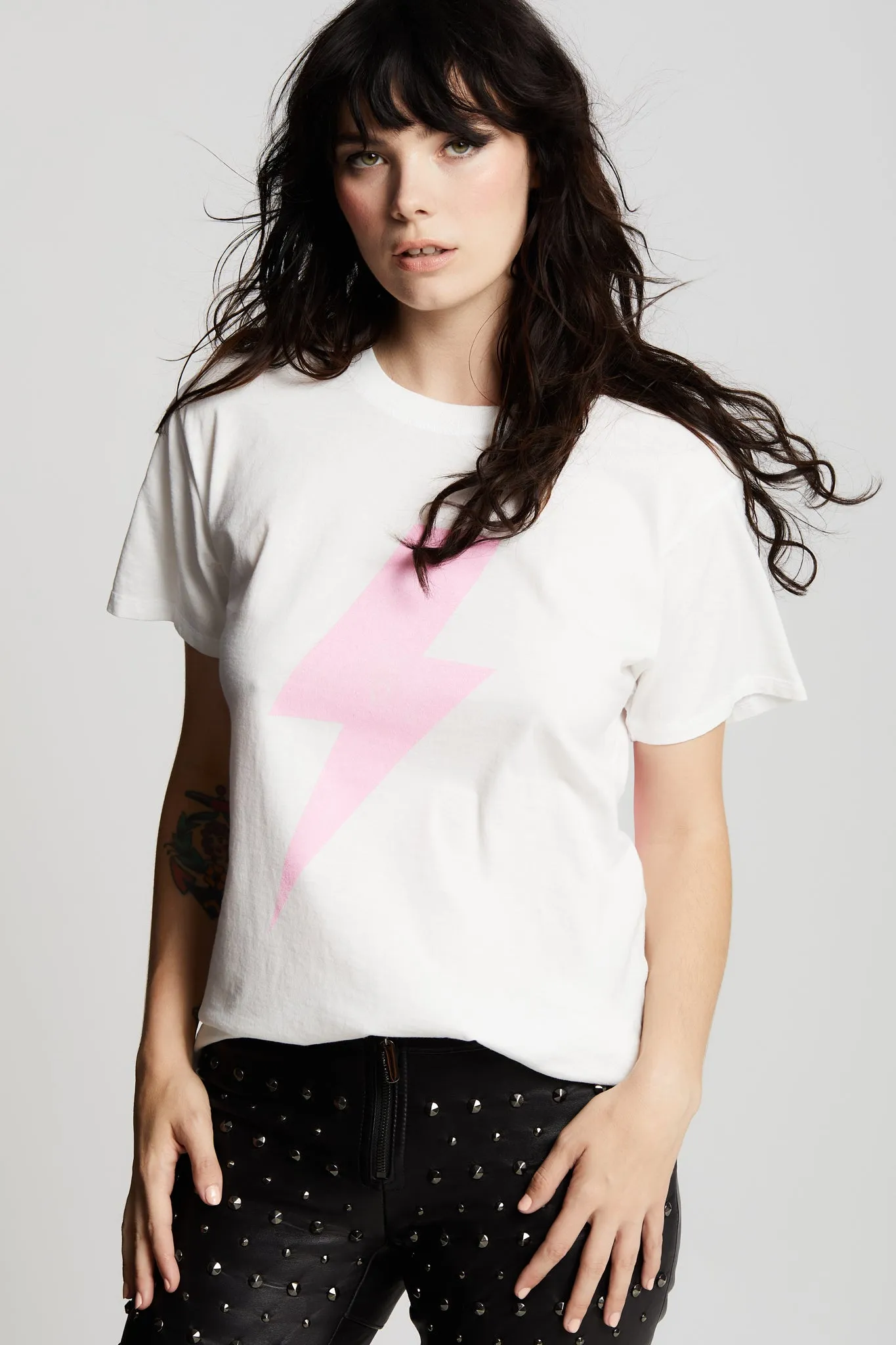 AC/DC Pink Bolt Tee