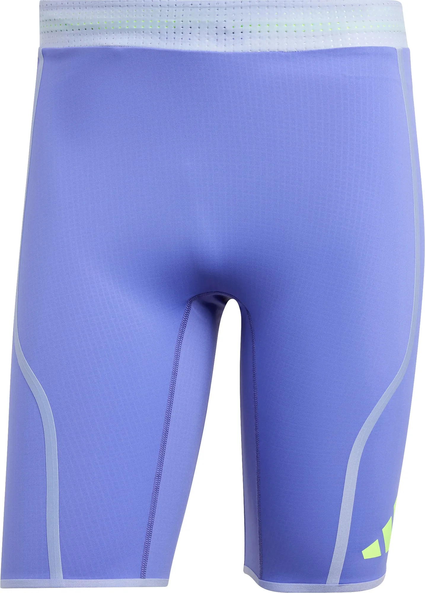 adidas Adizero Promo Mens Short Running Tights - Blue