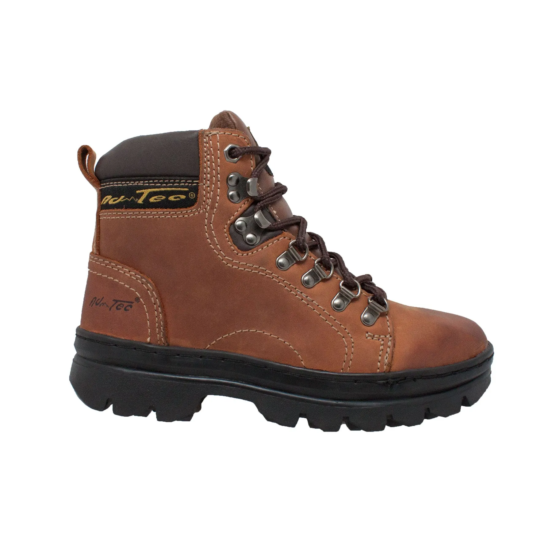 AdTec Womens Brown 6in Work Hiker Crazy Horse Leather Boots