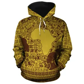 African Map Text Art All-over Hoodie