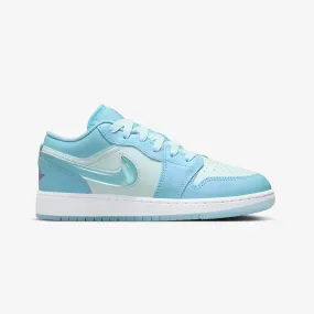 AIR JORDAN 1 LOW SE (GS) 'AQUARIUS BLUE/AQUARIUS BLUE-GLACIER BLUE'