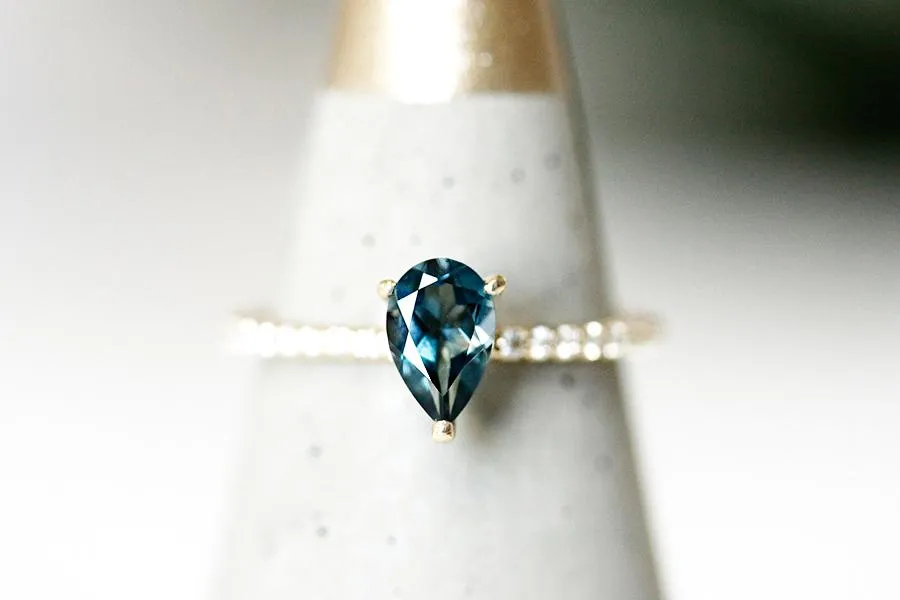 Annalise London Blue Topaz Ring