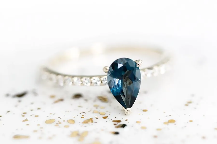 Annalise London Blue Topaz Ring