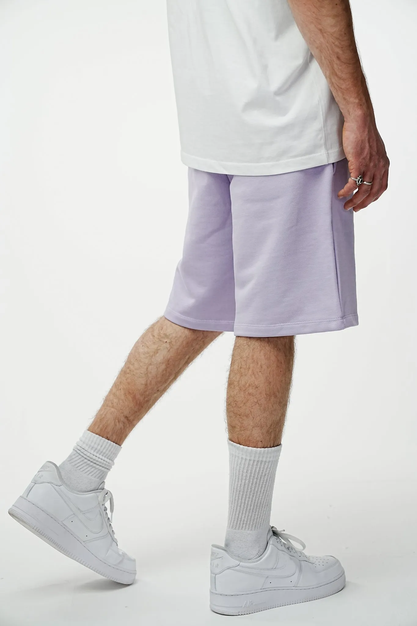 Archive Logo Baggy Sweat Shorts - Lilac