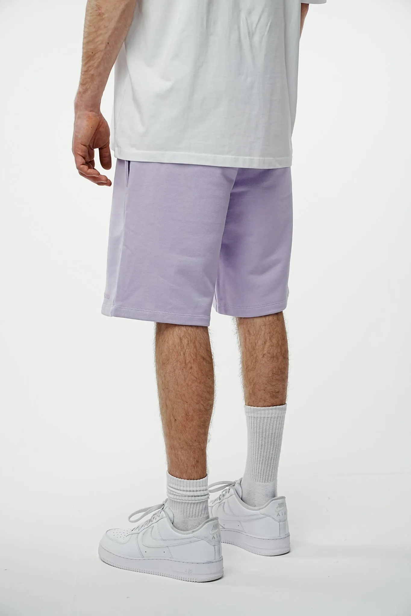 Archive Logo Baggy Sweat Shorts - Lilac