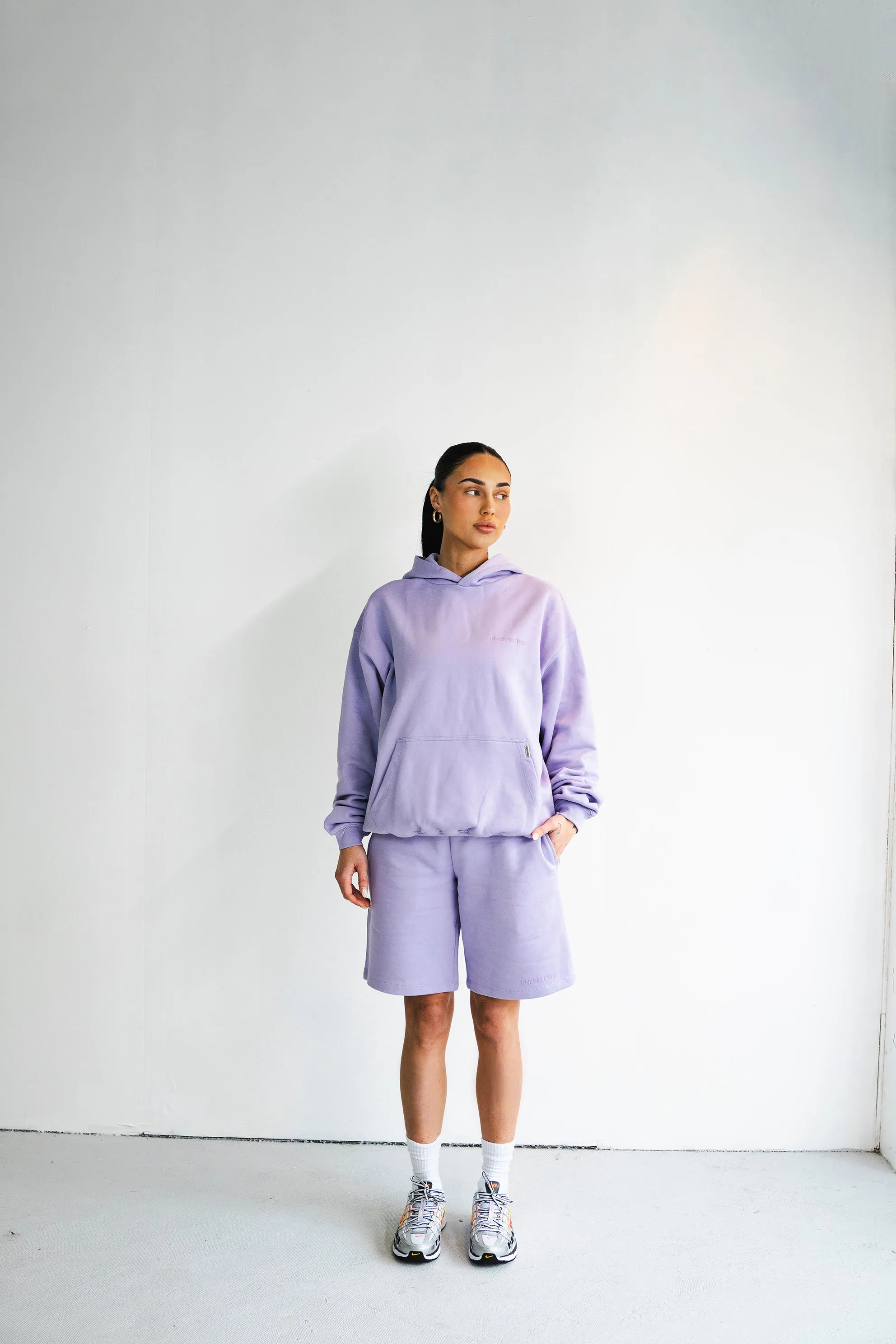 Archive Logo Baggy Sweat Shorts - Lilac