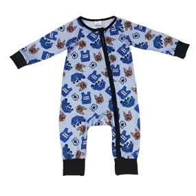 Baby Romper - Boys - Zip - Police Dogs Blue Unisex