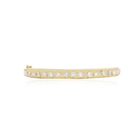 Baguette Diamond Mixed Bangle