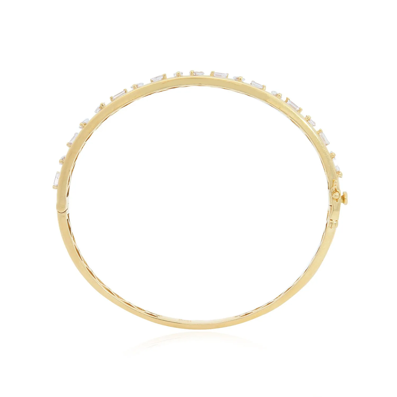 Baguette Diamond Mixed Bangle