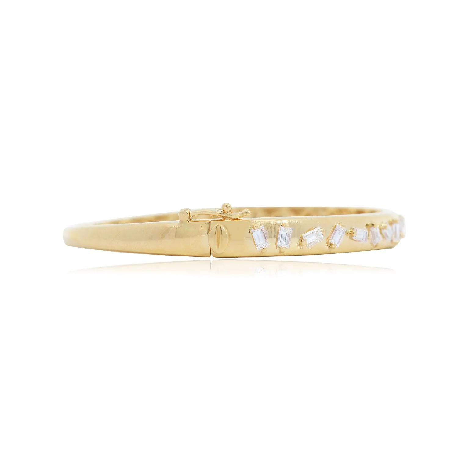 Baguette Diamond Mixed Bangle