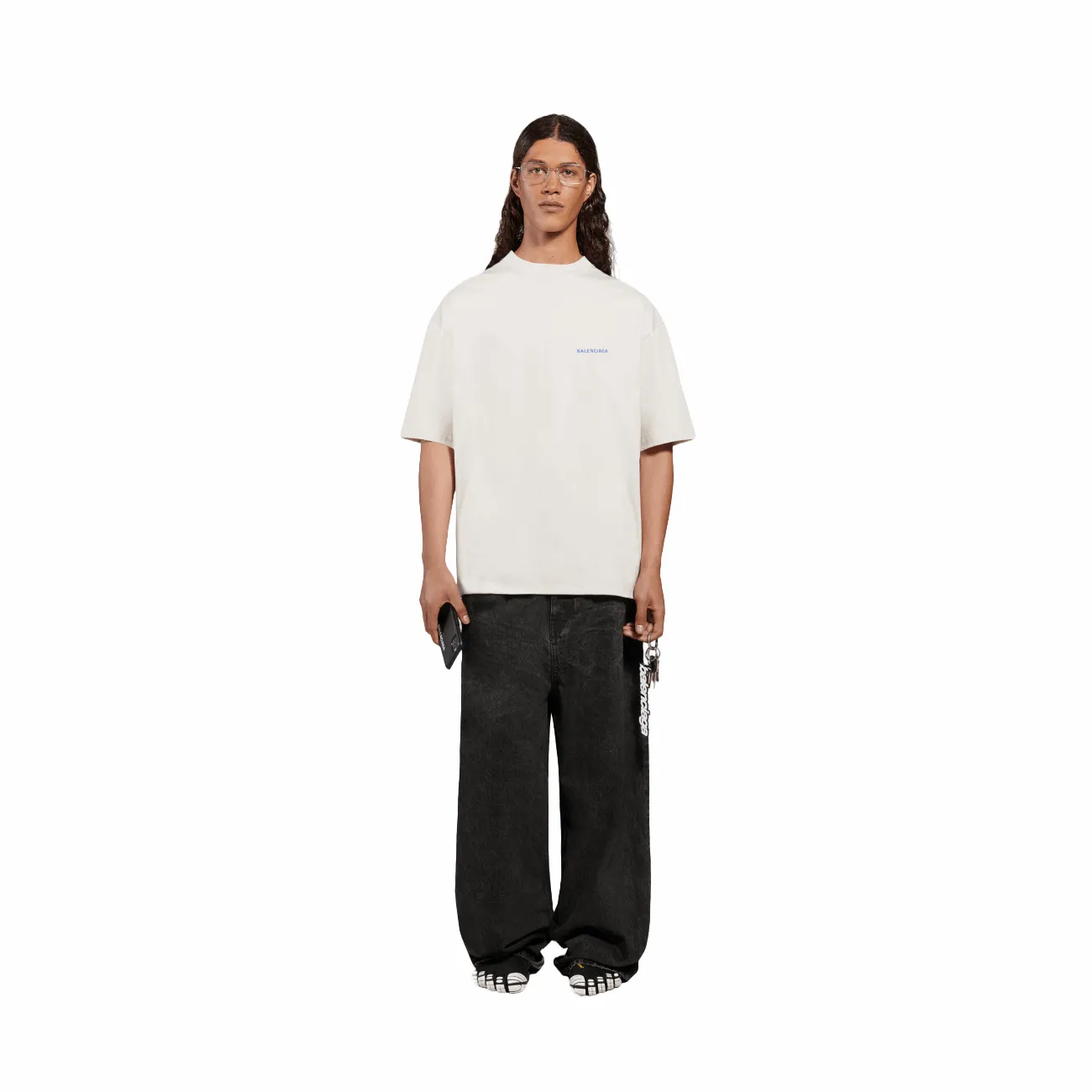 Balenciaga Logo Medium Fit Men's T-Shirt