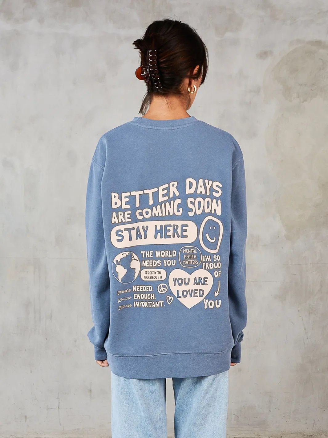 Better Days Crewneck - Powder Blue