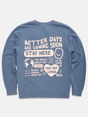 Better Days Crewneck - Powder Blue