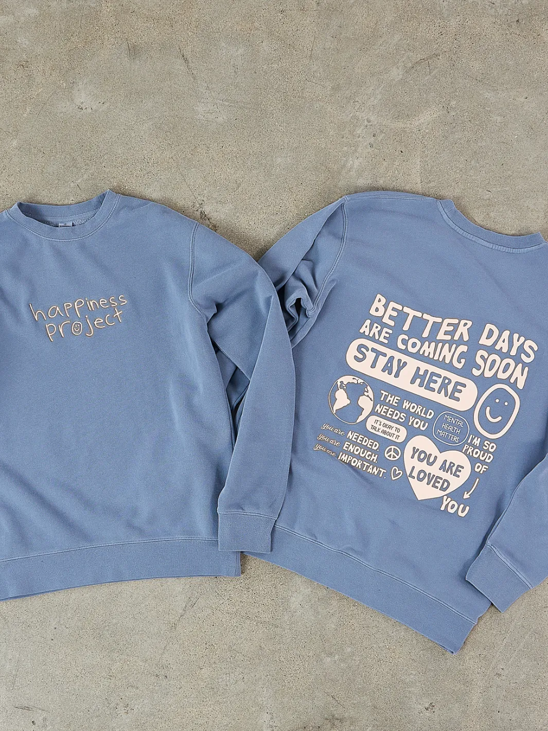 Better Days Crewneck - Powder Blue