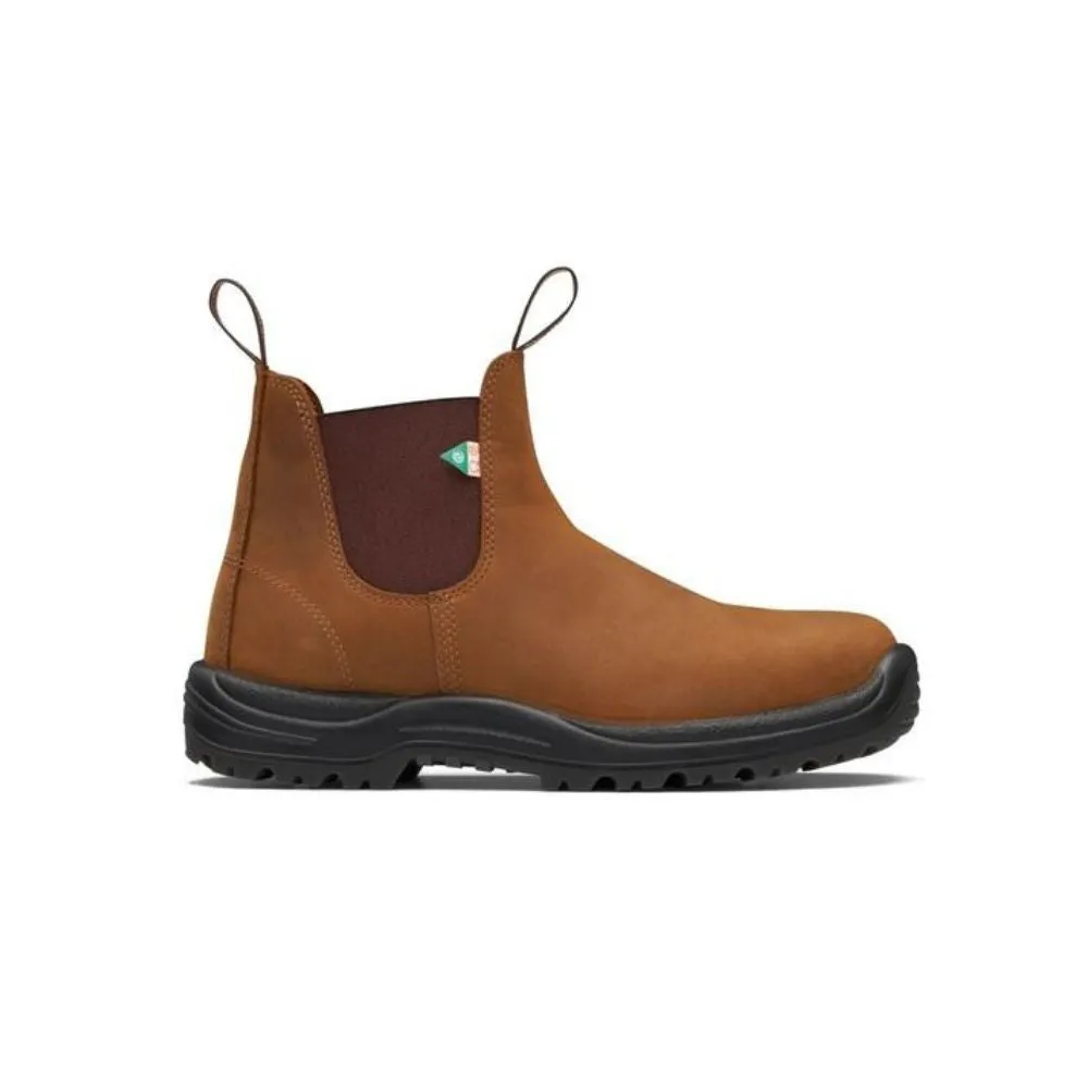 Blundstone 164 Brown Unisex Slip-on Steel Toe Work & Safety Boot