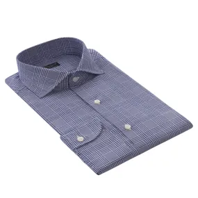 Checked Cotton Shirt in Blue