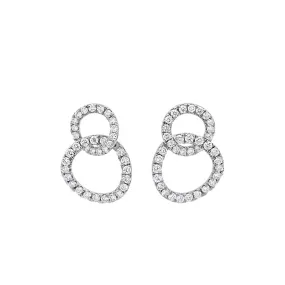 Clara by Martin Binder Dangle Circle Earrings (1.18 ct. tw.)