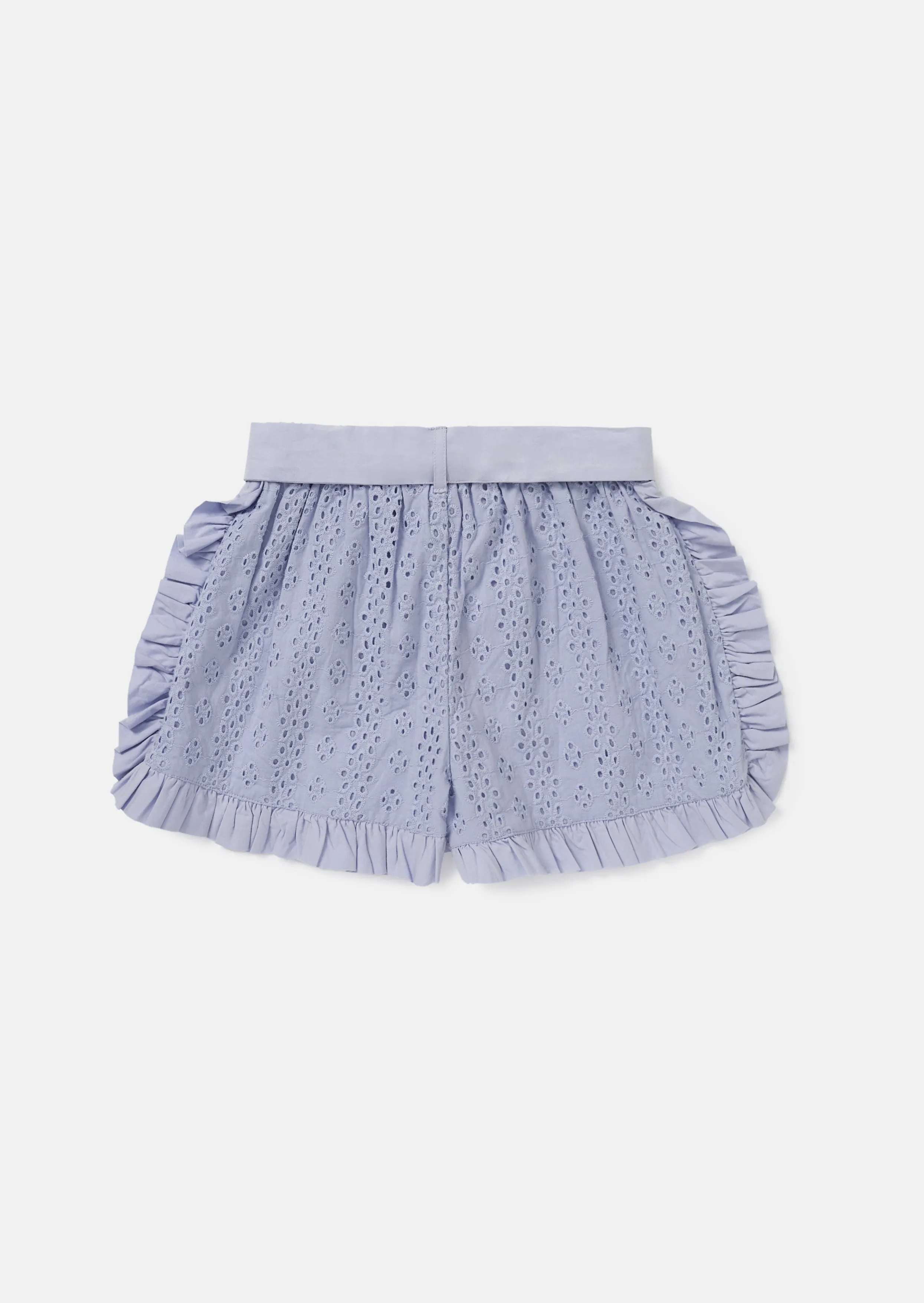 Cleo Blue Frill Broderie Short