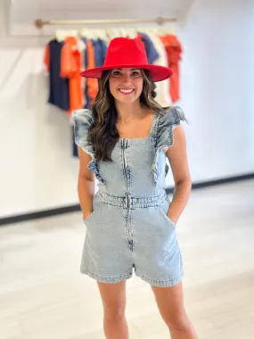 Daphne Denim Romper