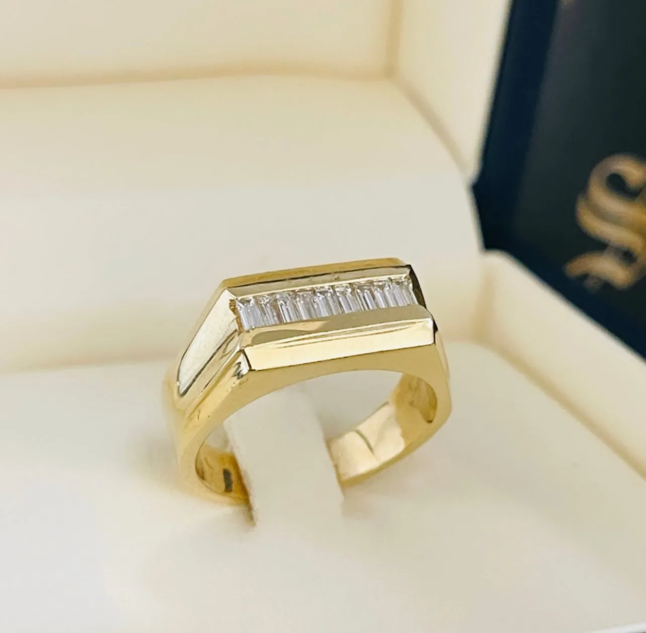 Diamond baguette ring