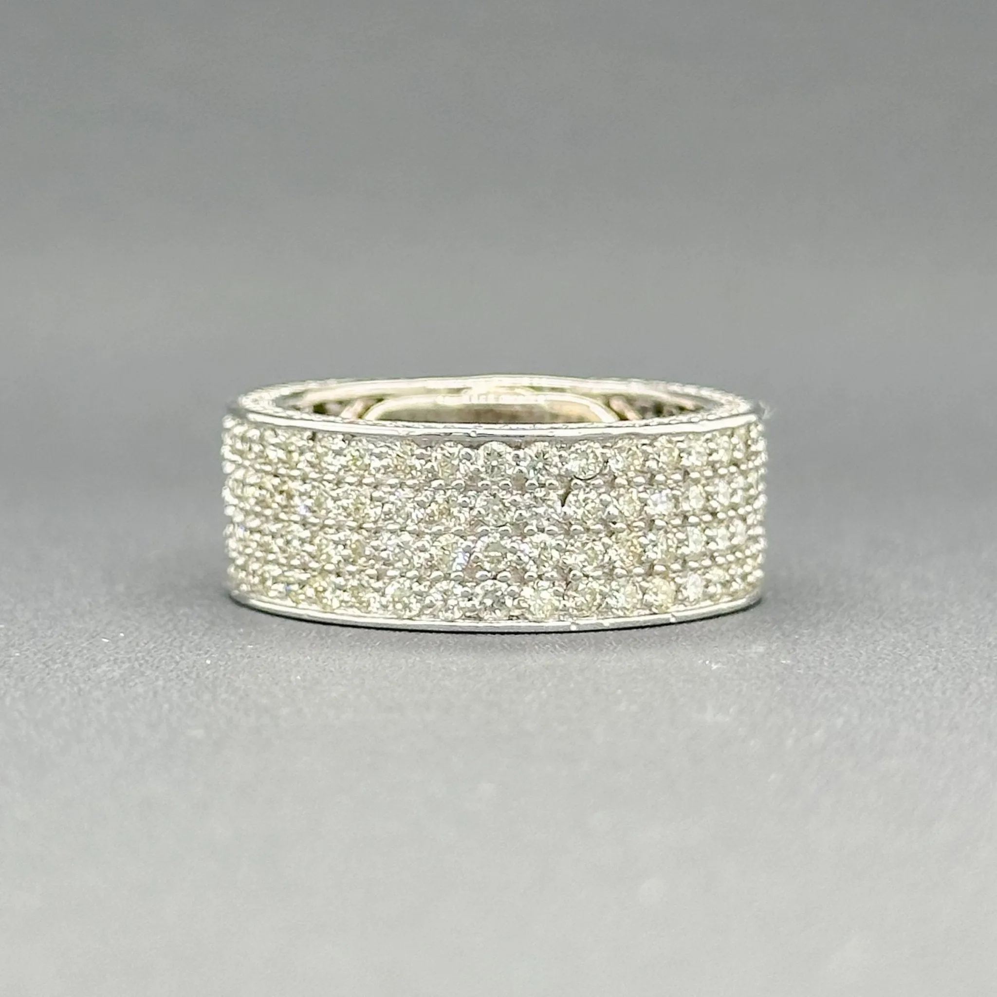 Estate 14K W Gold 4.01ctw H-I/VS2-SI1 Diamond Band