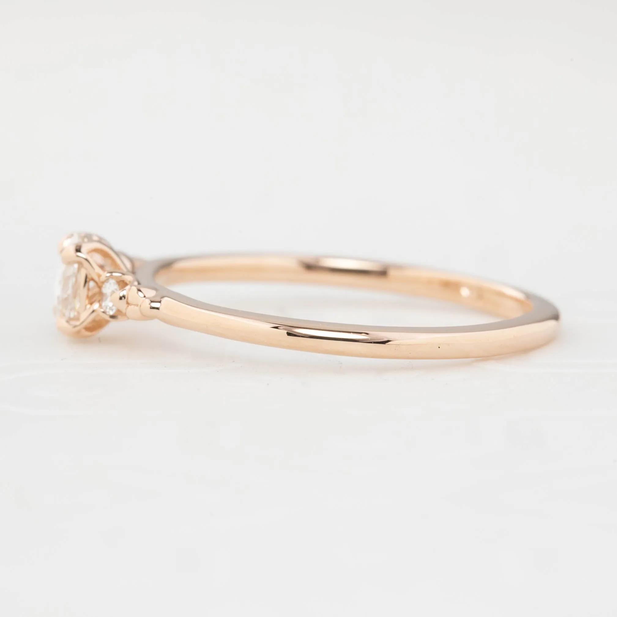 Estel Ring Oval Rose Cut Diamond, 14K Gold