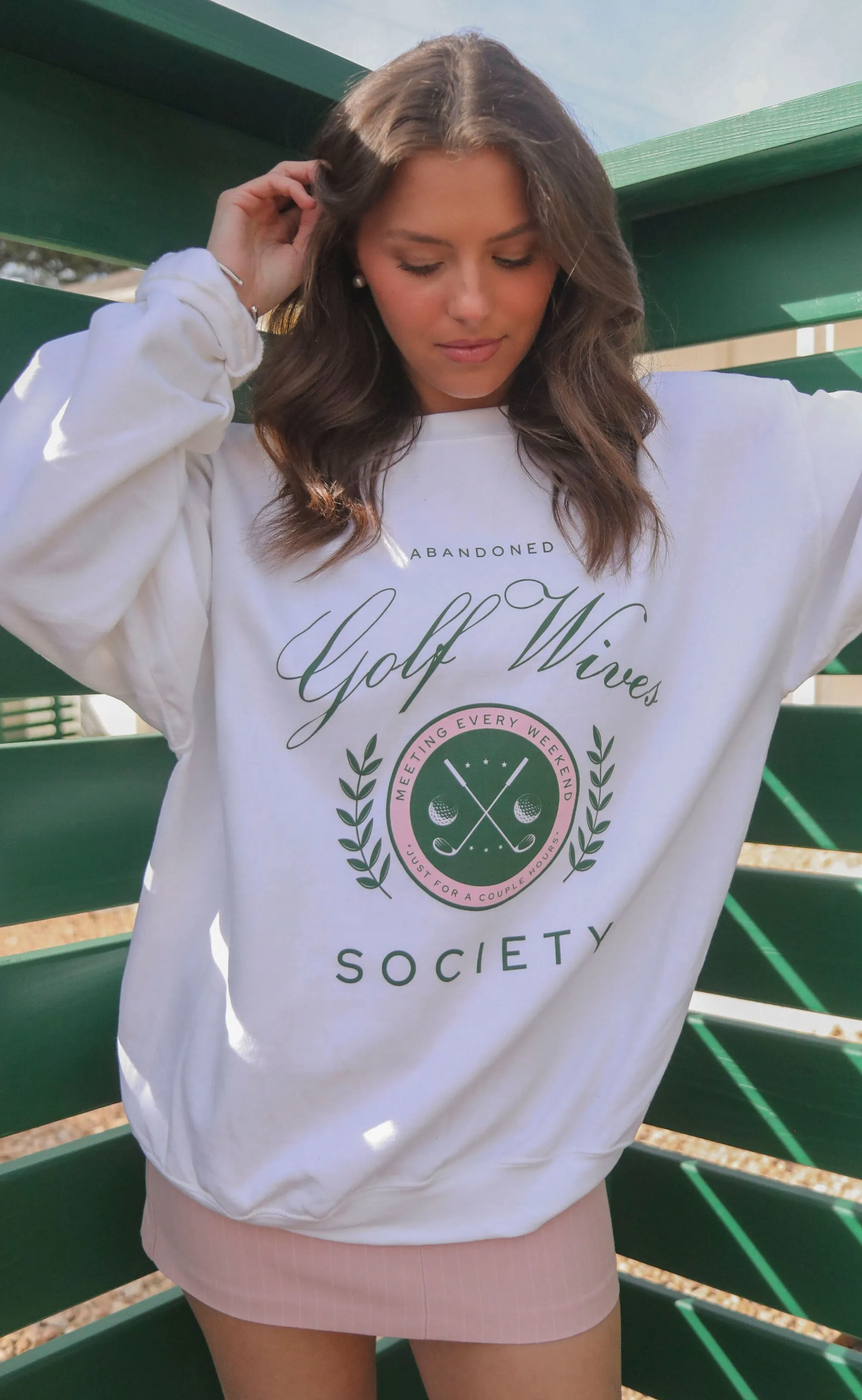 friday   saturday: golf wives sweatshirt