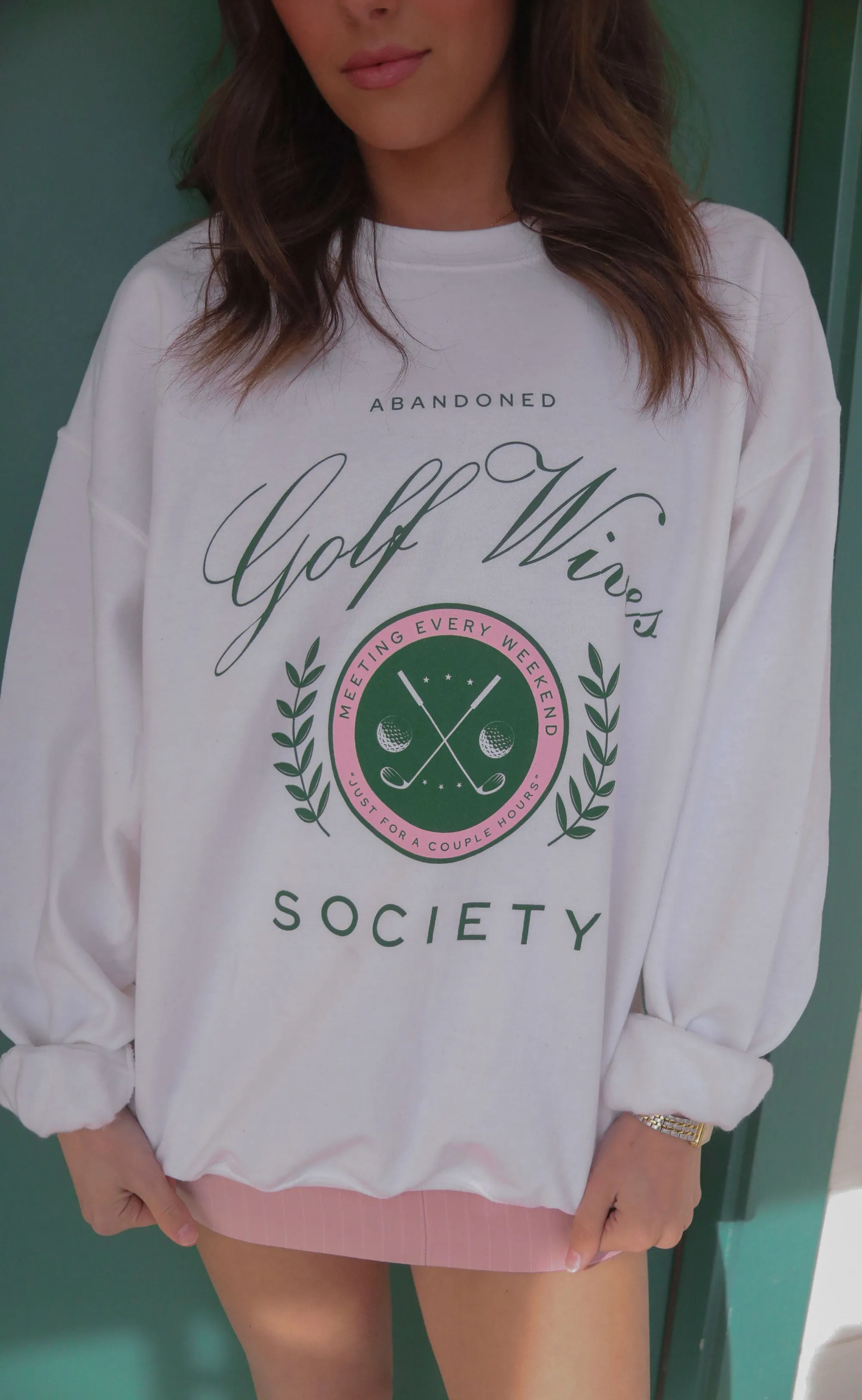 friday   saturday: golf wives sweatshirt