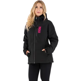 FXR Women's Vertical Pro Insulated Softshell Black/Electric Pink