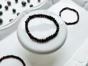 Garnet Faceted Bracelet