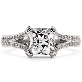 Hearts On Fire Wondrous Dream Split Shank Engagement Ring