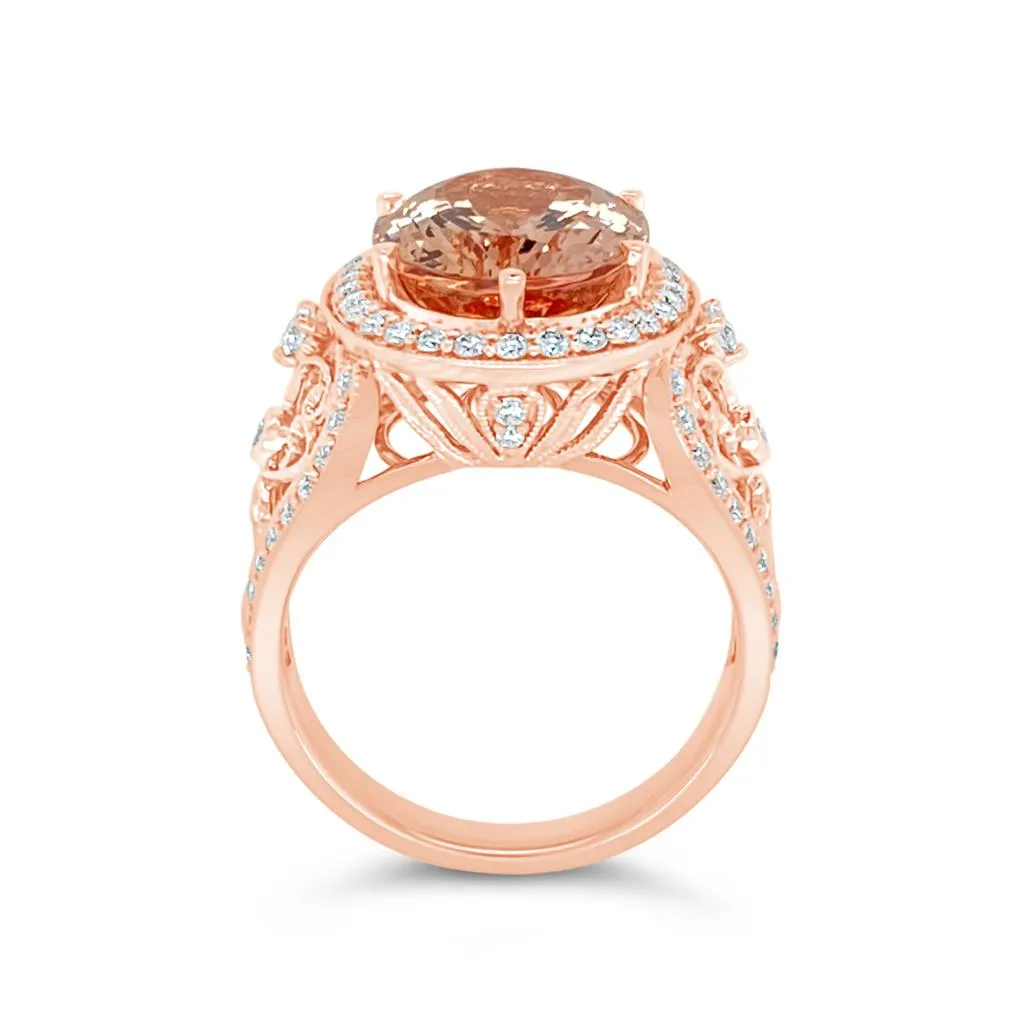 Irisa by Martin Binder Morganite & Diamond Statement Cocktail Ring