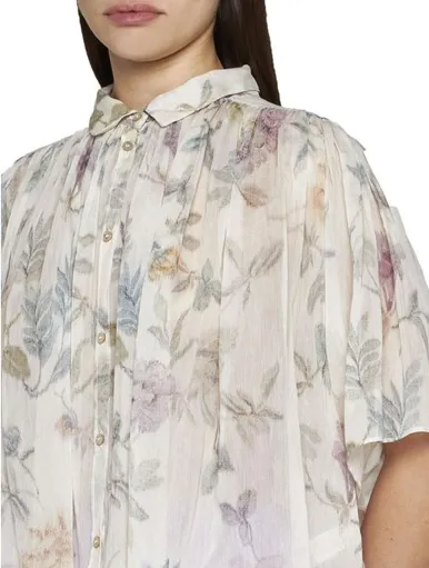 Kiss From A Rose Print Short Sleeve Shirt