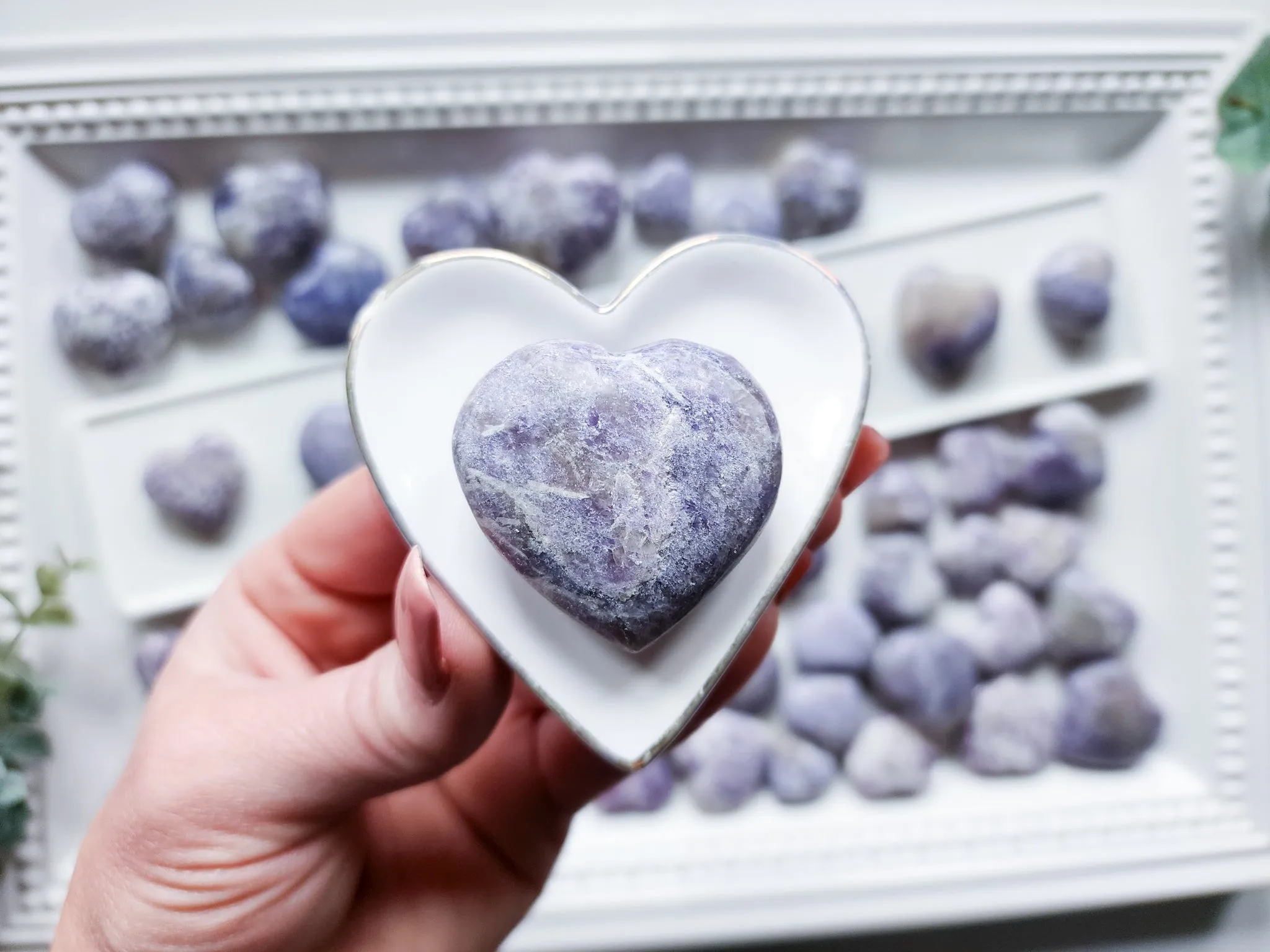 Lepidolite Mini Heart || Madagascar