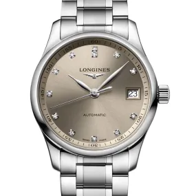 Longines Masters Collection 34MM Automatic Beige Colored Dial Watch L23574076