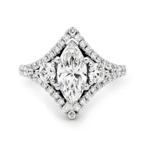 Marquise Fancy Diamond Ring