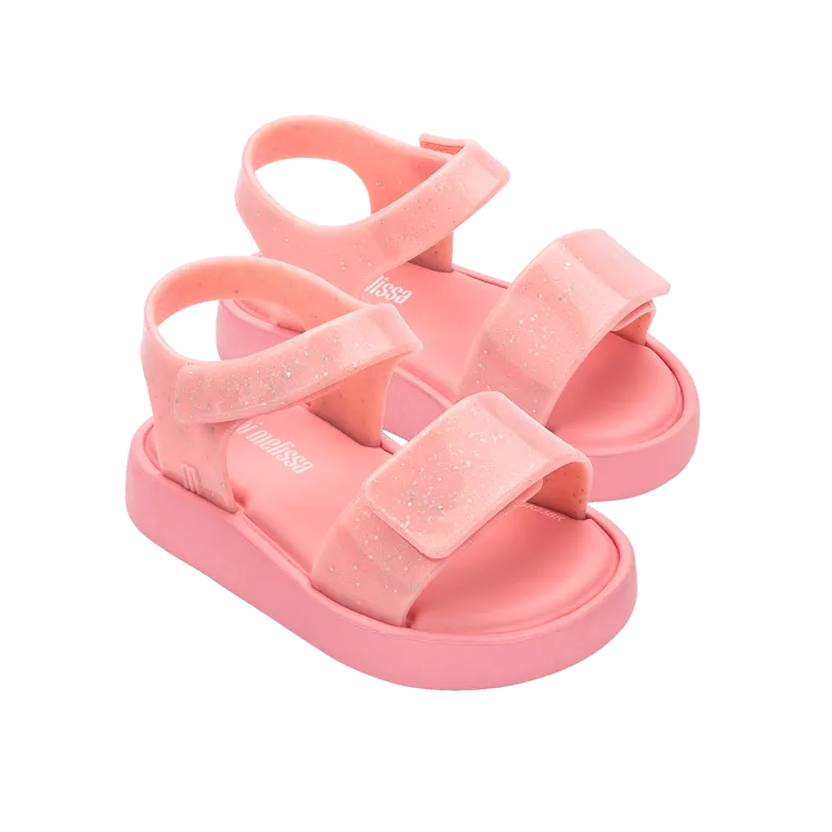 Mini Melissa Jump Sandal BB - Pink / Glitter Pink