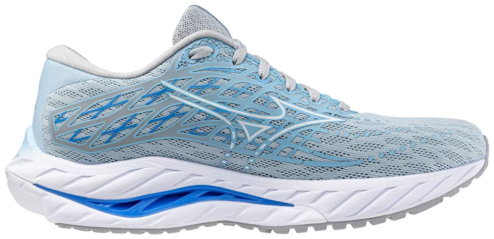 Mizuno Wave Inspire 20 (D Width) - Grey/Blue (Womens)