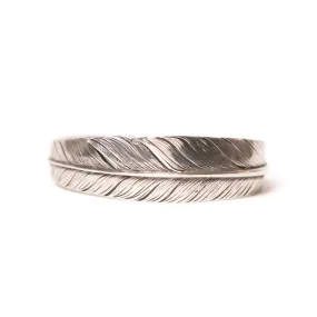 Mt. Hill Silver Sterling Silver Slim Feather Cuff