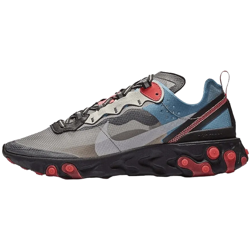 Nike React Element 87 Grey Blue Red