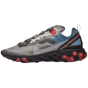 Nike React Element 87 Grey Blue Red