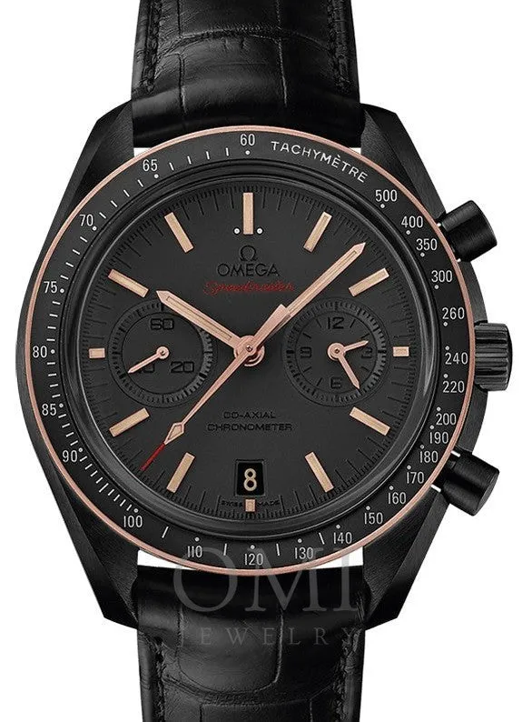 Omega Speedmaster 44.25-Dark Side of the Moon Watch 311.63.44.51.06.001 With Black Leather Strap