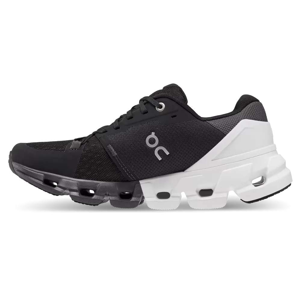 On Running Women's Cloudflyer 4 Shoes - Black / White