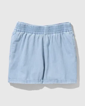 Organic Chambray Pull-On Short