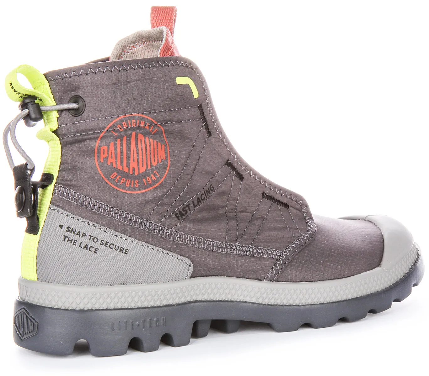 Palladium Pampa Travel In Dark Grey Boots